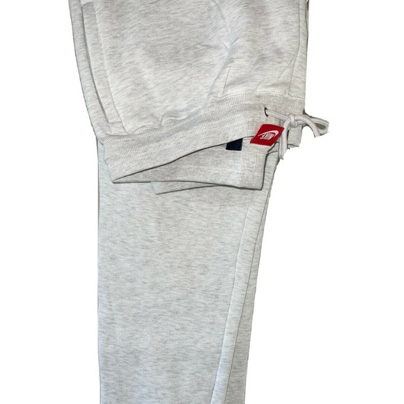 New Ivory Nike White Logo Print Joggers Sweatpants Sz 3Xl 2/2 Set - Picture 2 of 2